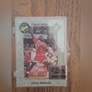 Larry Johnson Sealed Package Of 1991 NBA Basketball Cards Unopened